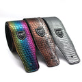 Crocodile PU Leather Guitar Strap