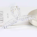 white clear plastic barrettes