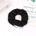 black zipper scrunchie