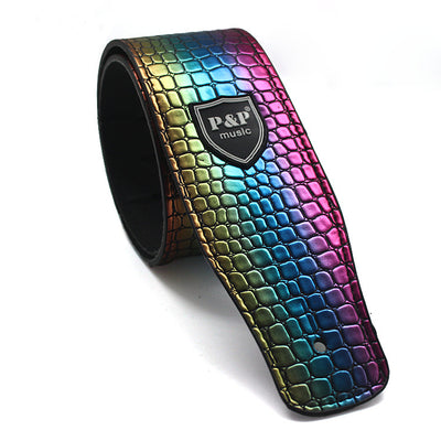 Crocodile PU Leather Guitar Strap
