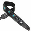 black guitar strap