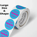 Round label sticker