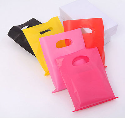 Cutom Plastic Bags With Logo, Printed Plastic Bags, Personalized Grocery Bags, Die Cut Handle Retail Bag For Clothes