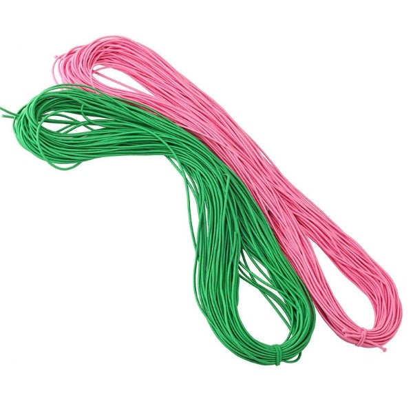 Elastic Stretch Cord, 2mm Elastic Beading Cord Bungee Style Cord, Available  in Assorted Colors 