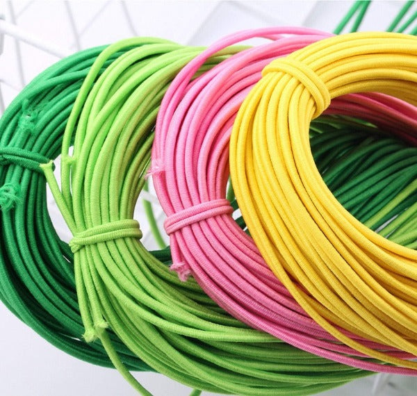 2MM Elastic Cord, Rubber Stretch String, Stretchable Beading Cord