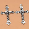 silver cross charms