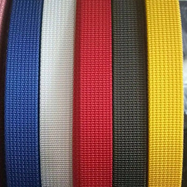 Backpack Nylon Webbing By The Yard,1 Inch 1.5 and 2 Inch, Dog Collar W–  Upodee