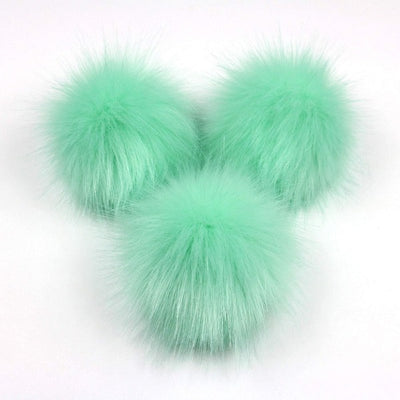 fur pom for beanie