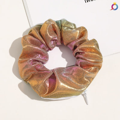 zipper scrunchies velvet